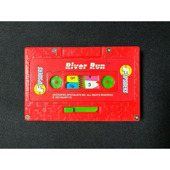 Vintage 90s Flipsiders River Run Red Cassette Game 1992 Anjar Co. Mini RARE - Picture 1 of 7